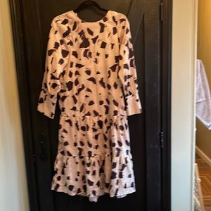 Multi color animal print midi dress.